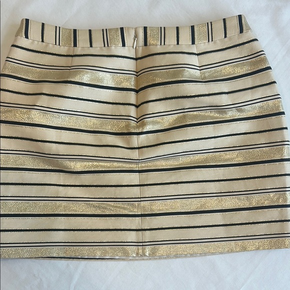 J. Crew Cream and White Mini Pencil Skirt Casual - Picture 3 of 6